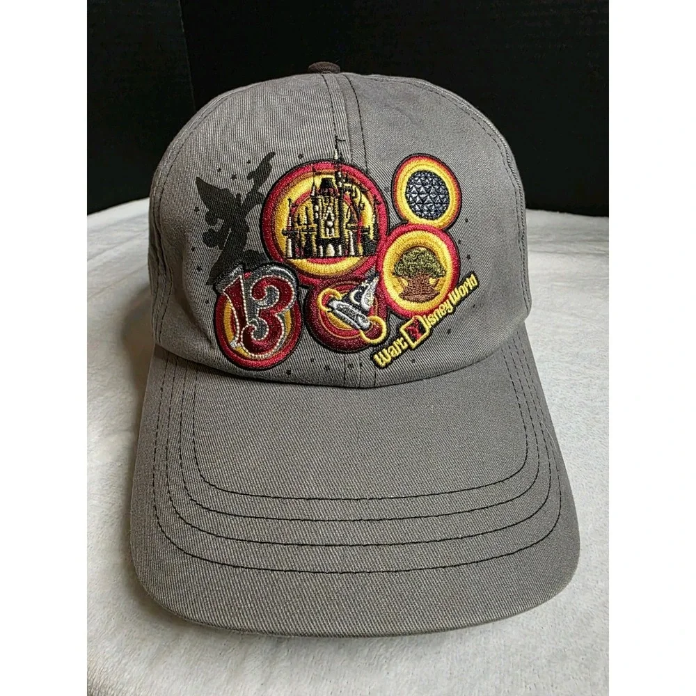 2013‎ Walt Disney World Believe In Magic Cap Hat Adult Adjustable Gray Cotton